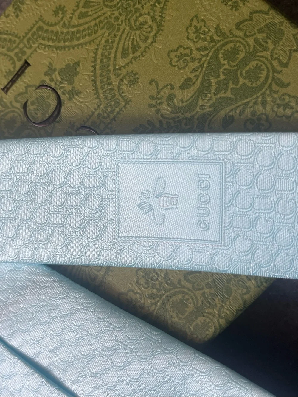 Gucci style Men’s Light Blue Tie